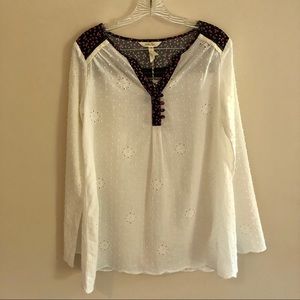 NWT Matilda Jane Long Sleeve White Floral Blouse